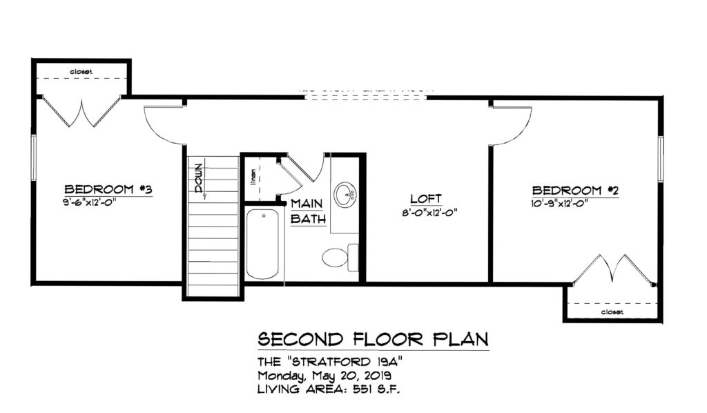 LIT SECOND FLOOR PLAN -no options