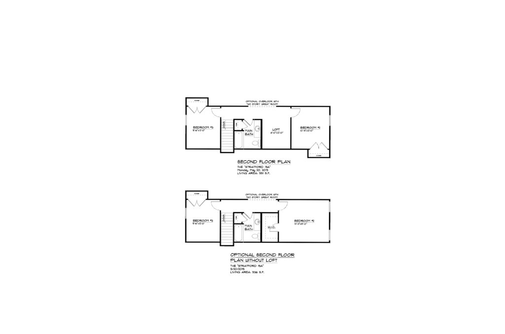 LIT SECOND FLOOR PLAN- options